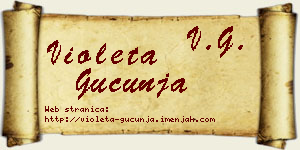 Violeta Gucunja vizit kartica